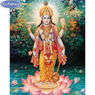 Shree Krishna - Premium Embriodry Poster - KatraBAZAAR