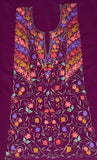 Summer Wear - Magenta Suit With A Shape Jaal design - KatraBAZAAR