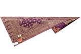 Shawl - Pink with Golden Embroidery - KatraBAZAAR