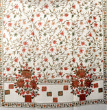 Creme Embroidered Shawl - KatraBAZAAR